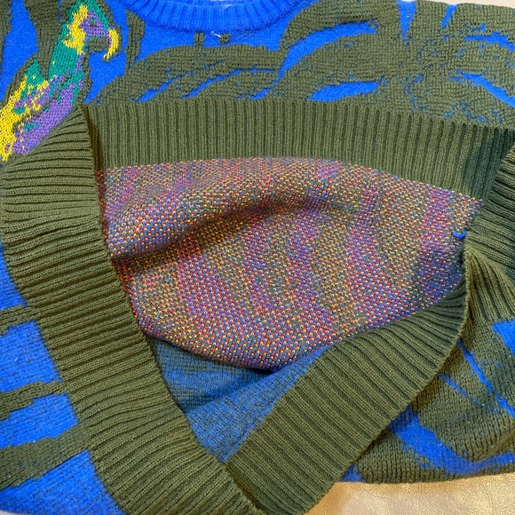 vintage 80’s retro Ms Organically grown chunky sweater 70% acrylic 30% Wool - Picture 4 of 7